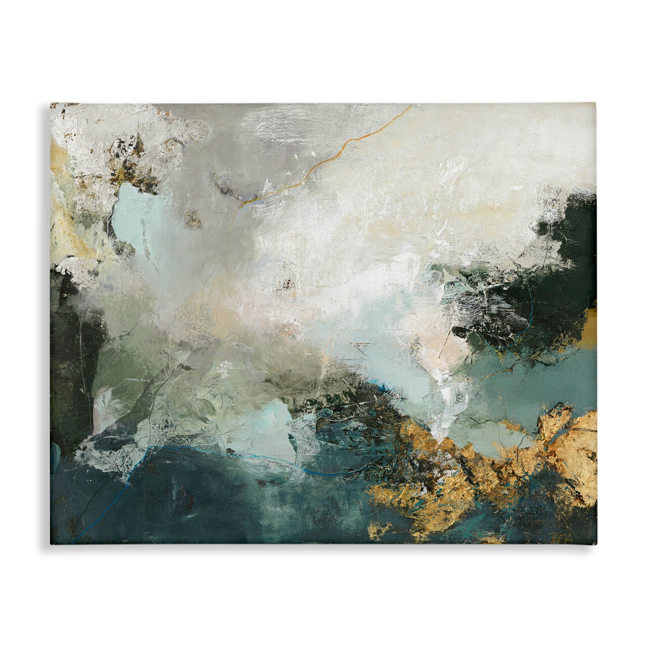 Stupell Industries Stormy Dark Abstraction Canvas Wall Art Design by Design Fabrikken